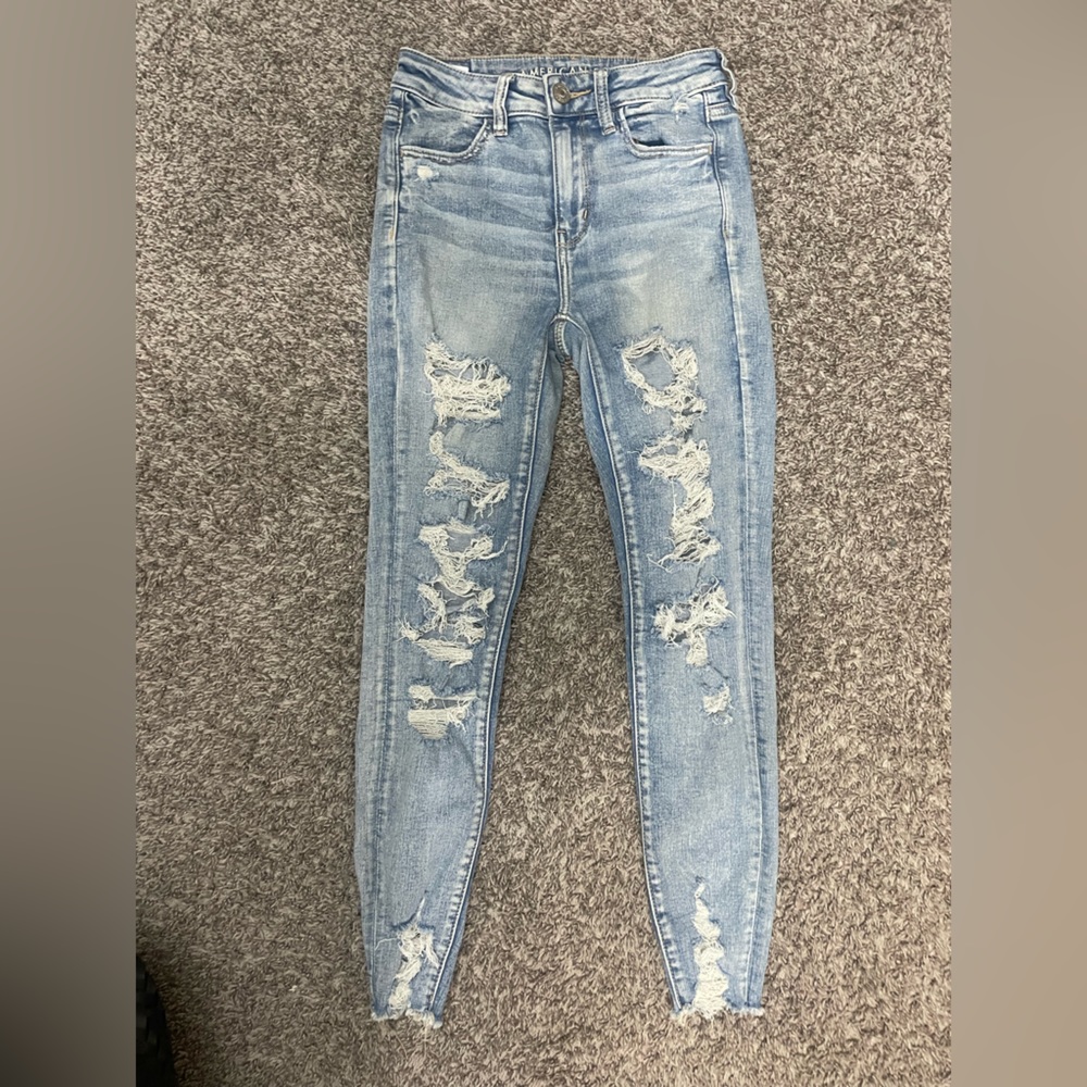 American Eagle distressed jeans